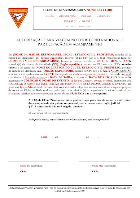 Modelo de Autorização para Campori